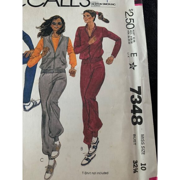 McCall's Misses Coat Pant Sewing Pattern Sz  10 7348 - Uncut - Picture 3 of 9